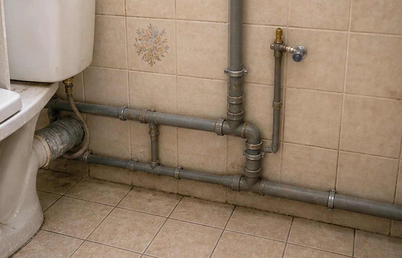 Avant - Sanitaire raccordé