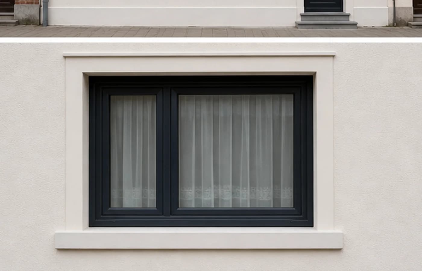 Après - Détail de façade réparé
