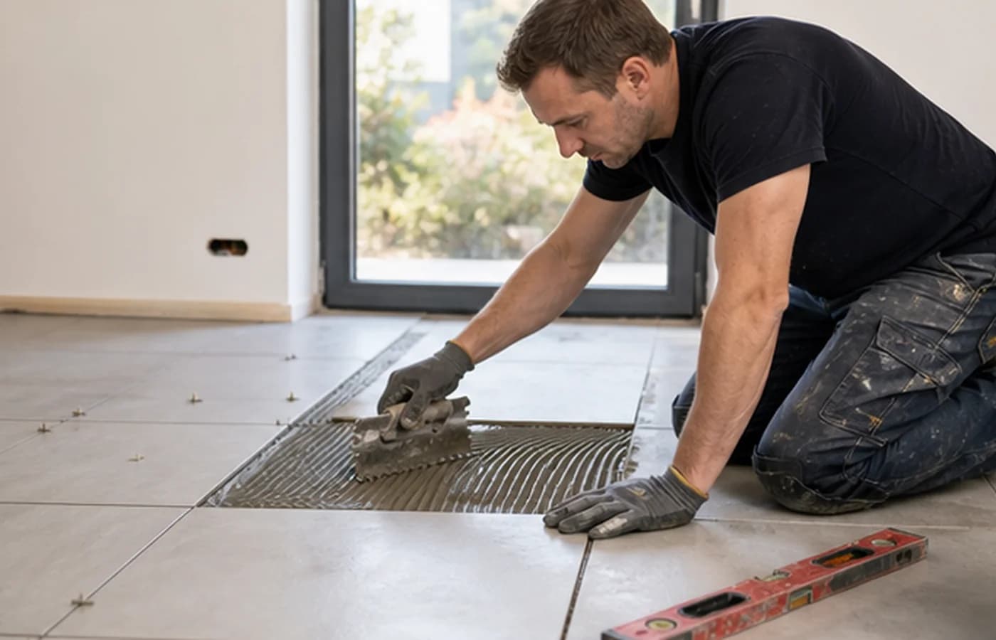 Carrelage - chantier réalisé par Altiora