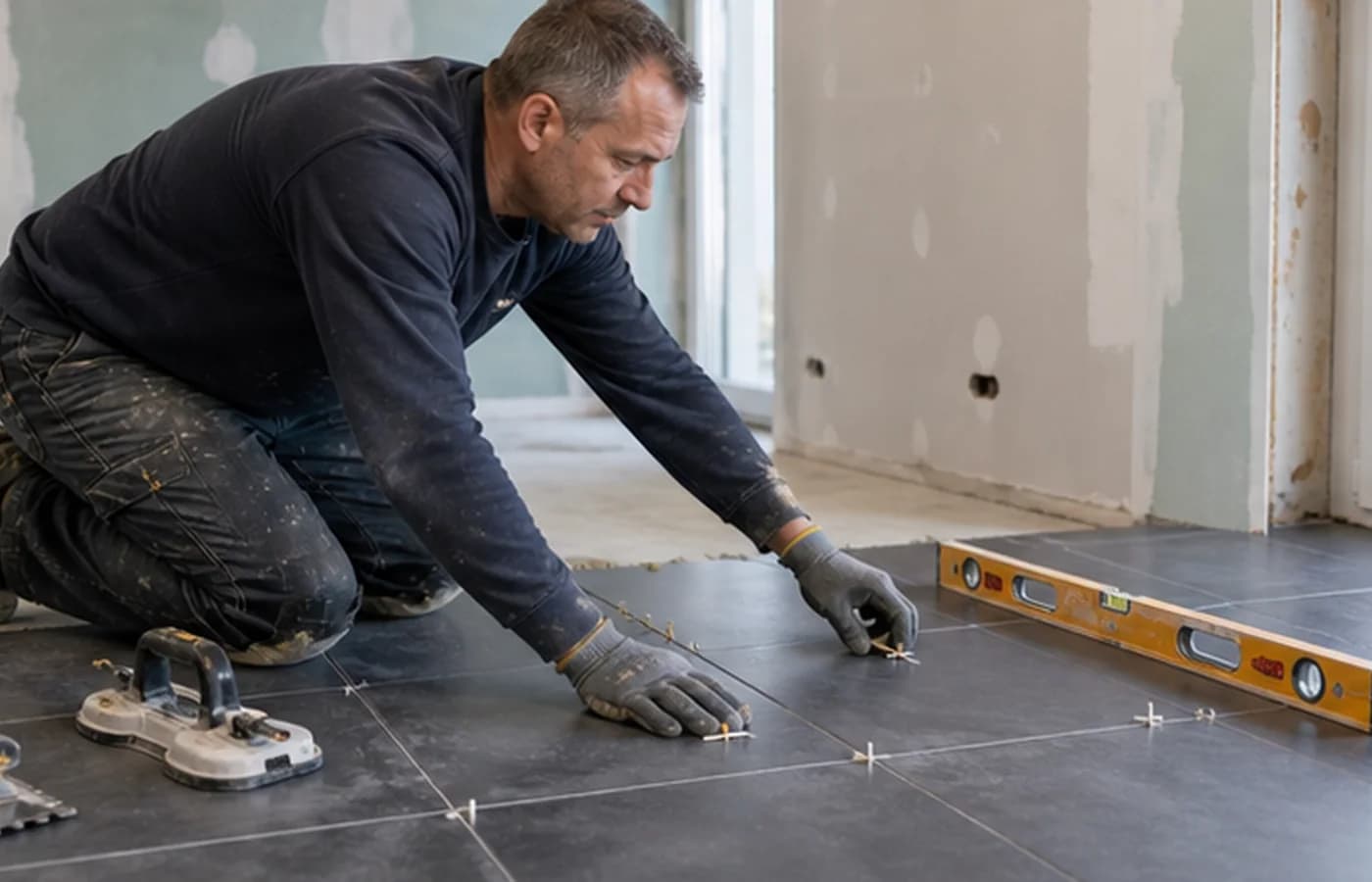 Carrelage - chantier réalisé par Altiora
