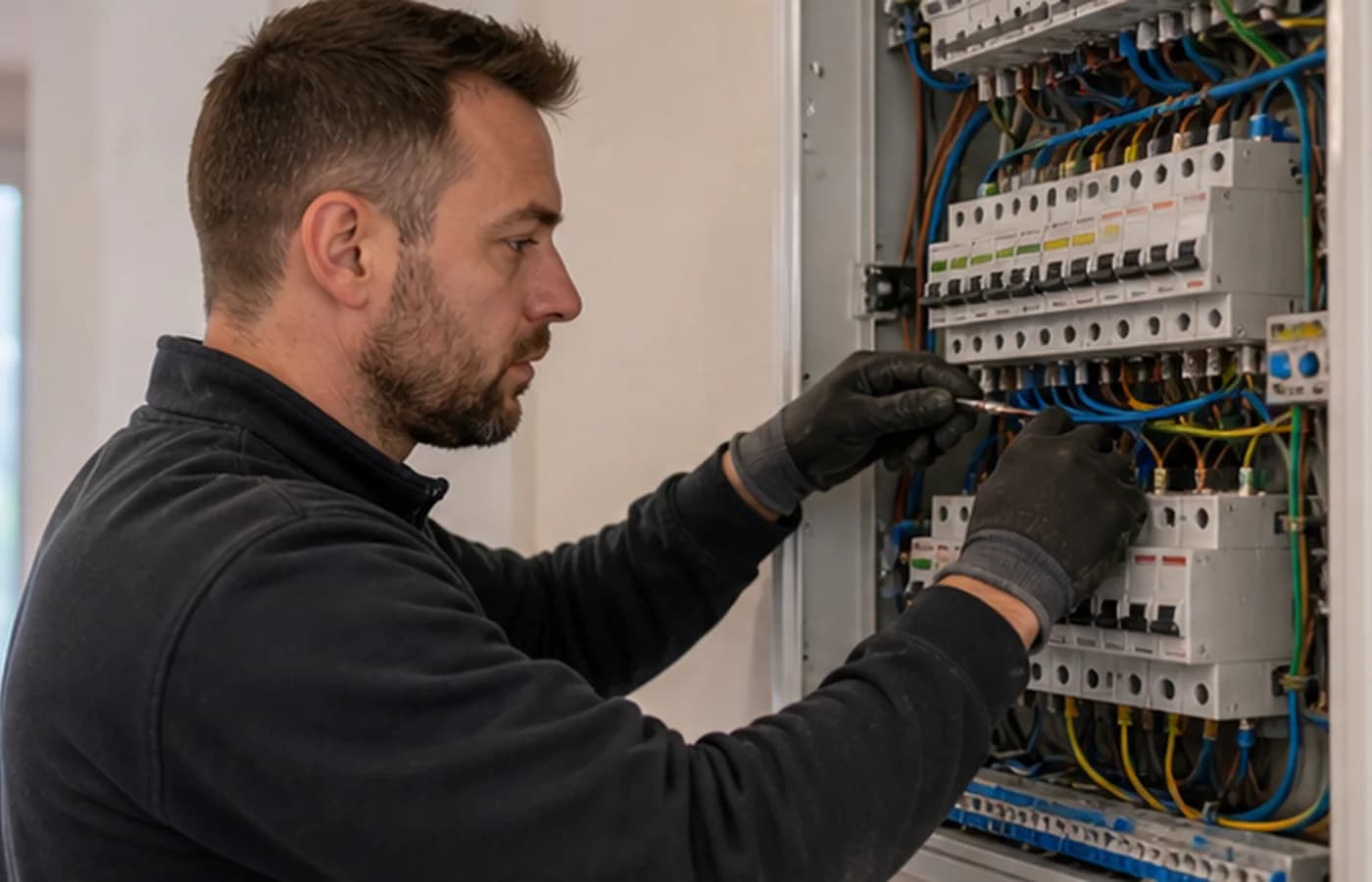 Électricité - chantier réalisé par Altiora