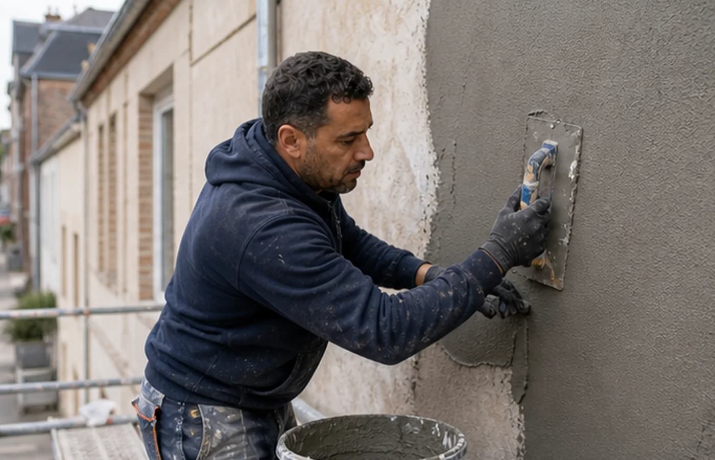 Travaux de façade - chantier réalisé par Altiora